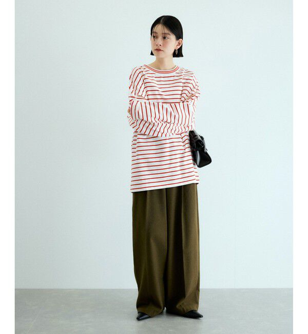 ADAM ET ROPE'「ボーダー2WAYロンTEE」|Tシャツ・カットソー|