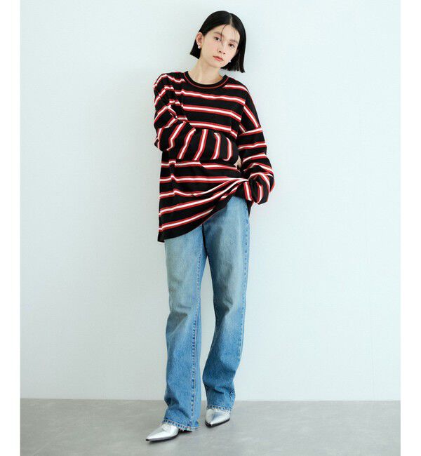 ADAM ET ROPE'「ボーダー2WAYロンTEE」|Tシャツ・カットソー|