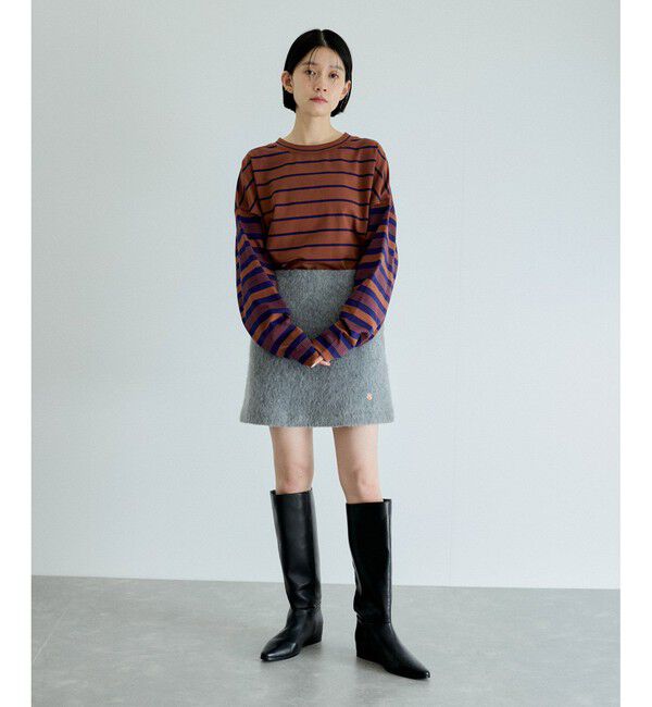 ADAM ET ROPE'「ボーダー2WAYロンTEE」|Tシャツ・カットソー|