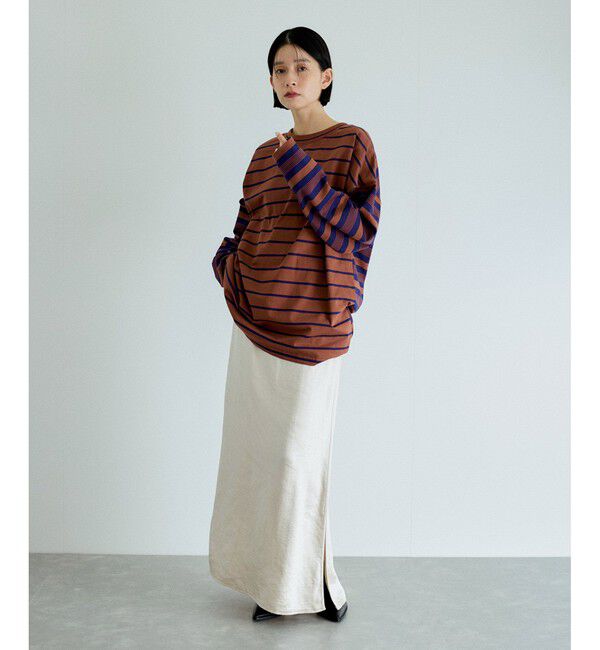 ADAM ET ROPE'「ボーダー2WAYロンTEE」|Tシャツ・カットソー|