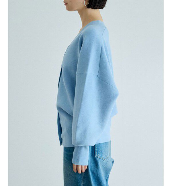 ADAM ET ROPE'「トライアングルボタンミドルカーディガン」|カーディガン|