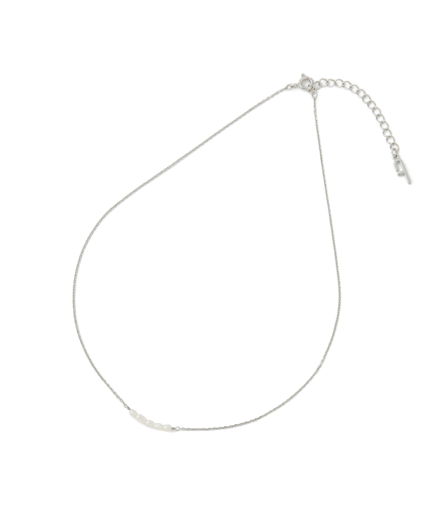 ADAM ET ROPE'「LES BIJOUX パール&times;チェーンネックレス」|ネックレス|