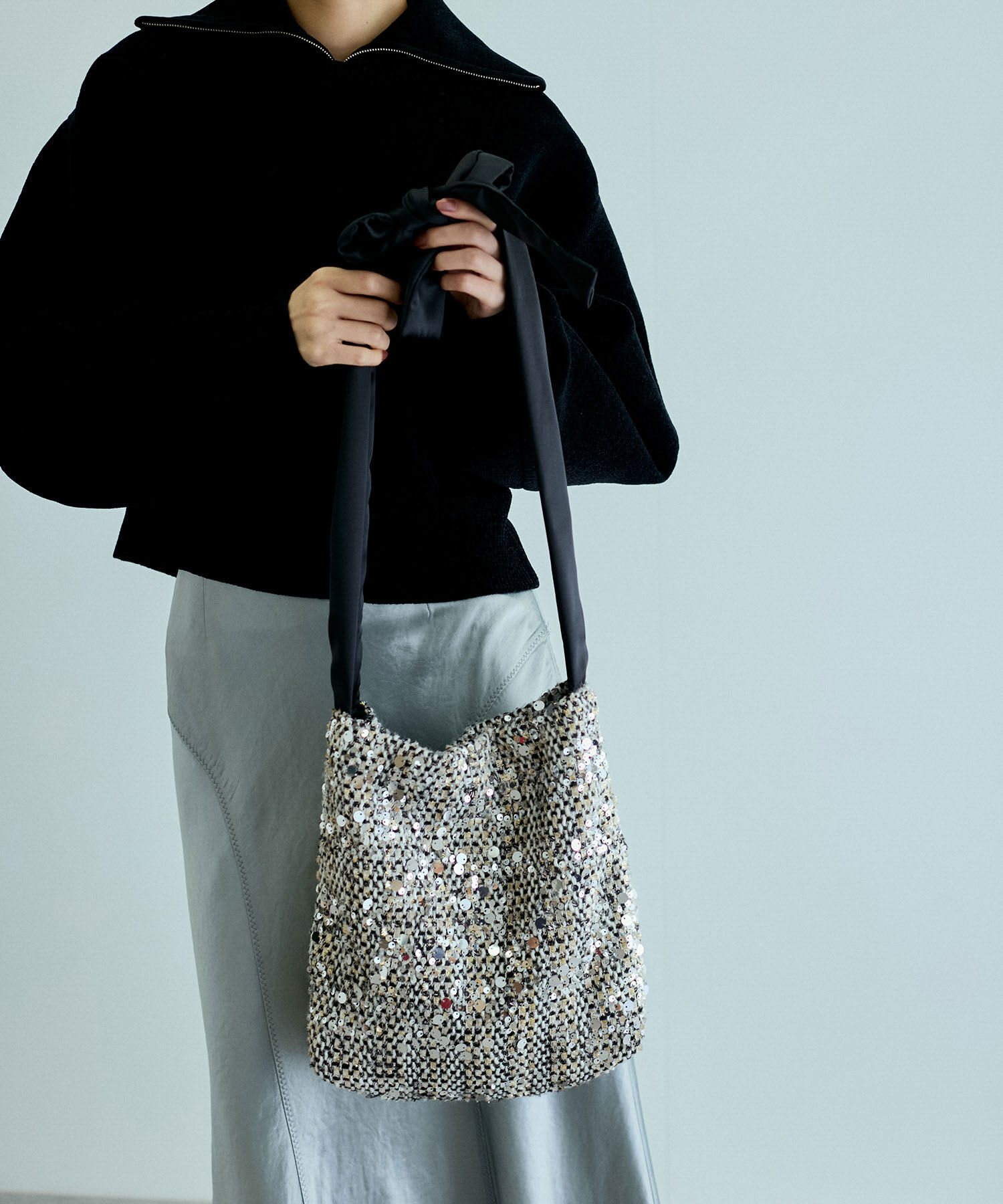 ADAM ET ROPE'「【サステナブル】スパンコールショルダーバッグ」|ショルダー・メッセンジャー|