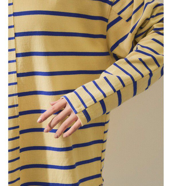 ADAM ET ROPE'「【WEB限定】MIXボーダーバスクロンTEE」|Tシャツ・カットソー|