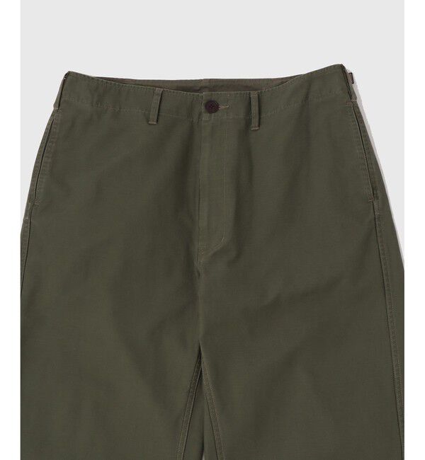 ADAM ET ROPE'「ワイドストレート ミリタリー フィールドトラウザーズ / バックサテン / セットアップ対応」|チノ|