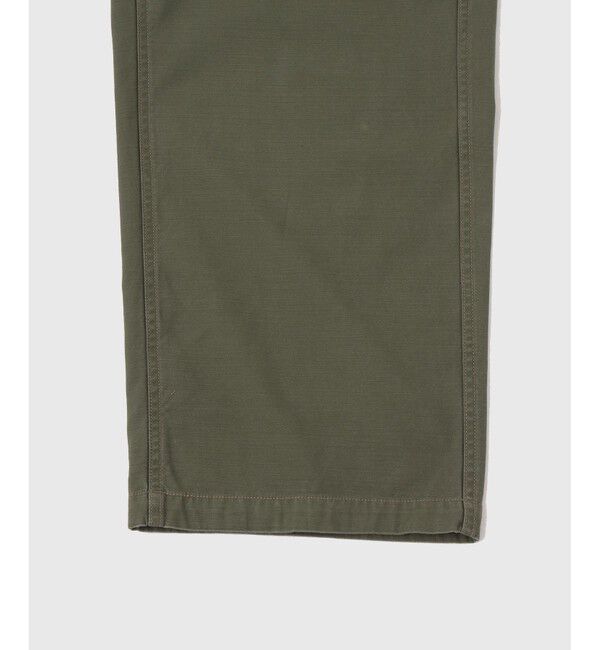 ADAM ET ROPE'「ワイドストレート ミリタリー フィールドトラウザーズ / バックサテン / セットアップ対応」|チノ|