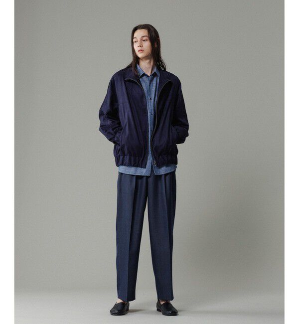 ADAM ET ROPE'「《定番》【小松マテーレ】スエード スタンドカラー ブルゾン / ユニセックス」|ブルゾン・スタジャン|