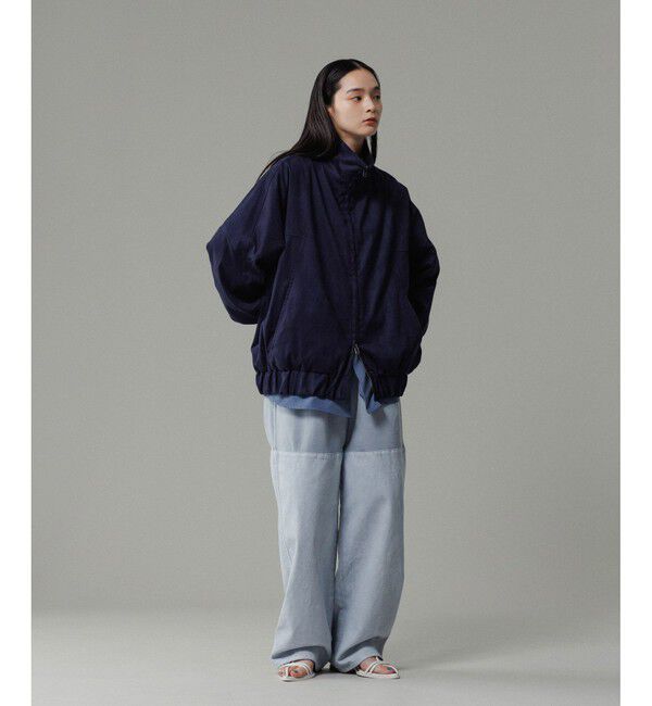 ADAM ET ROPE'「《定番》【小松マテーレ】スエード スタンドカラー ブルゾン / ユニセックス」|ブルゾン・スタジャン|