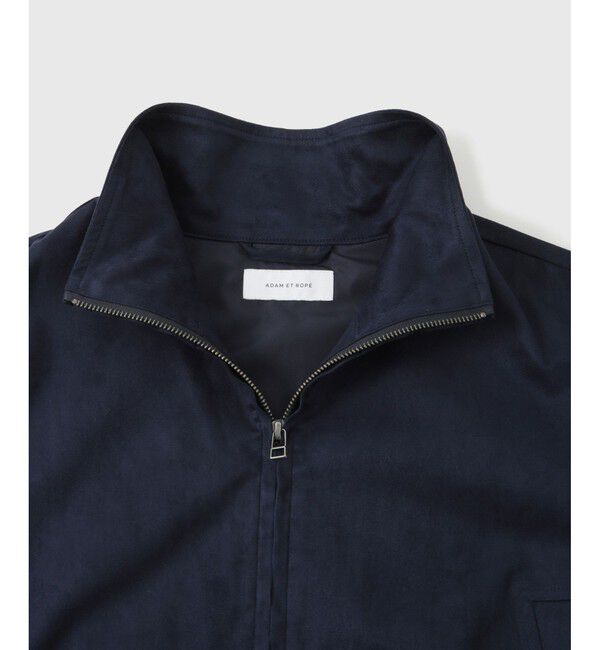 ADAM ET ROPE'「《定番》【小松マテーレ】スエード スタンドカラー ブルゾン / ユニセックス」|ブルゾン・スタジャン|