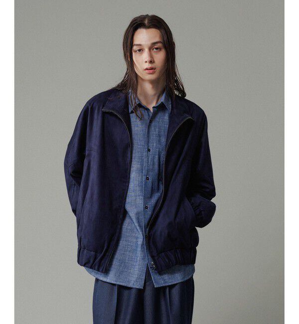 ADAM ET ROPE'「《定番》【小松マテーレ】スエード スタンドカラー ブルゾン / ユニセックス」|ブルゾン・スタジャン|コンメイン