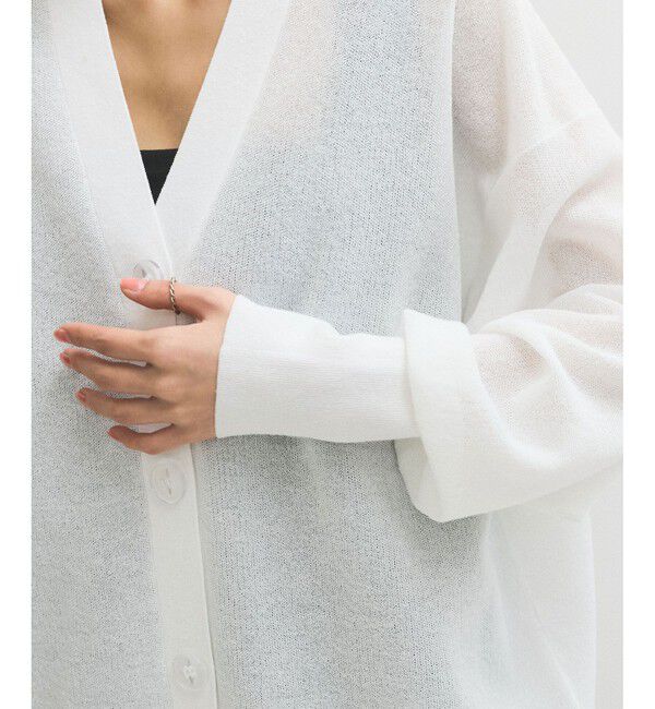 ADAM ET ROPE'「JACQUARDカーディガン」|カーディガン|