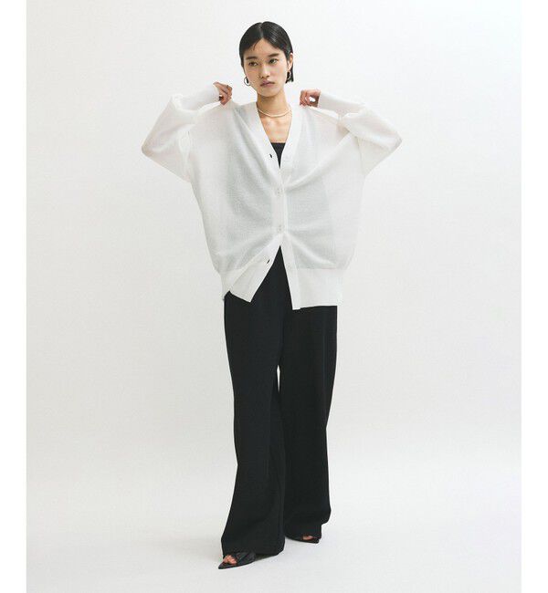 ADAM ET ROPE'「JACQUARDカーディガン」|カーディガン|