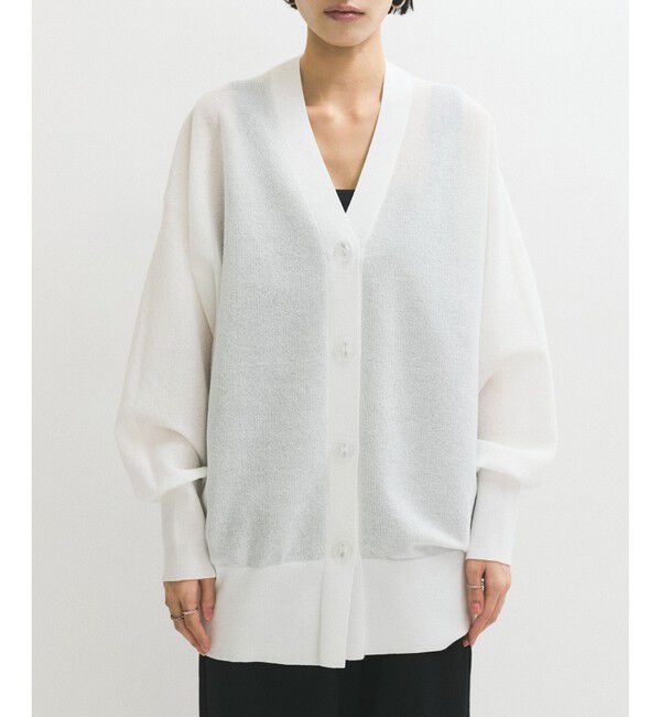 ADAM ET ROPE'「JACQUARDカーディガン」|カーディガン|