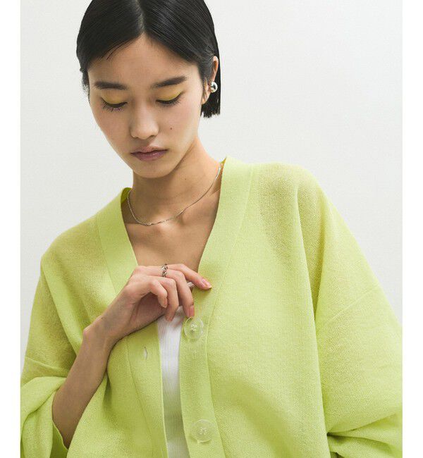 ADAM ET ROPE'「JACQUARDカーディガン」|カーディガン|