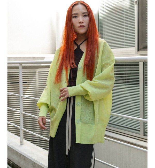 ADAM ET ROPE'「JACQUARDカーディガン」|カーディガン|