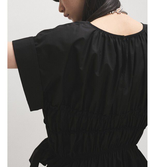 ADAM ET ROPE'「【WEB限定】ランダムギャザリングブラウス」|シャツ・ブラウス|