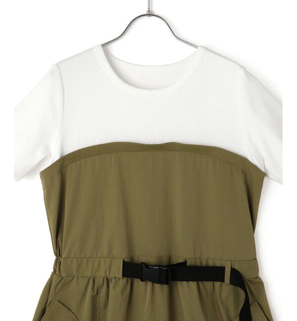 ADAM ET ROPE'「【サステナブル】撥水コンビワンピース」|ワンピース|