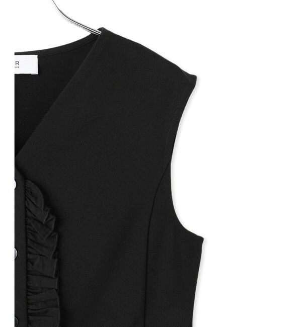 ADAM ET ROPE'「【WEB限定】ラッフルコンビスリーブレストップス」|Tシャツ・カットソー|