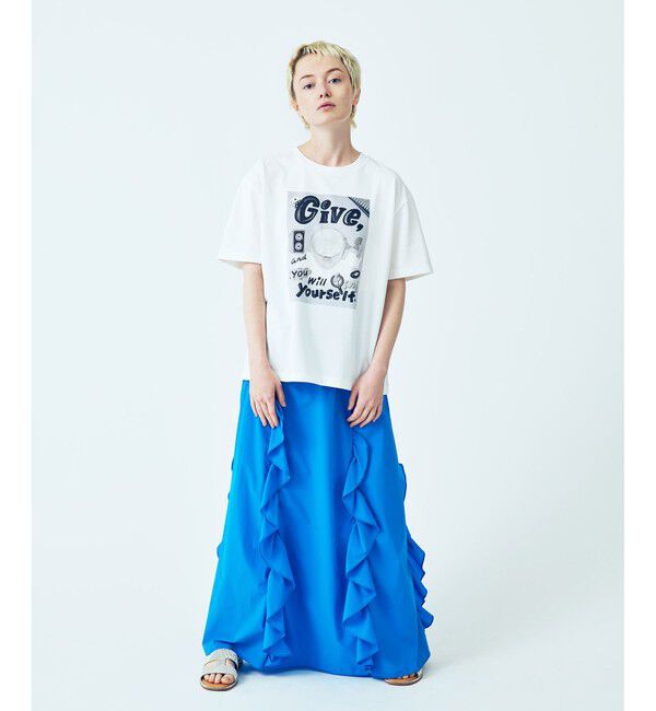 ADAM ET ROPE'「【Chocomoo&times;ADAM ET ROPE' 】EX PRINT TEE」|Tシャツ・カットソー|