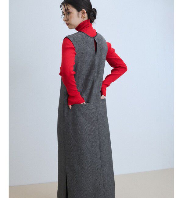 ADAM ET ROPE'「【WEB限定】2WAY MIXツイードジャンパースカート」|ワンピース|