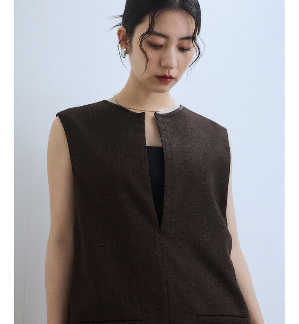 ADAM ET ROPE'「【WEB限定】2WAY MIXツイードジャンパースカート」|ワンピース|