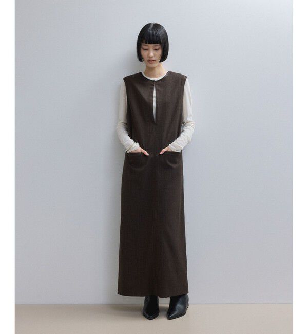 ADAM ET ROPE'「【WEB限定】2WAY MIXツイードジャンパースカート」|ワンピース|