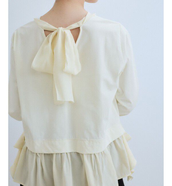 ADAM ET ROPE'「【WEB限定】2WAYバックリボントップス」|Tシャツ・カットソー|