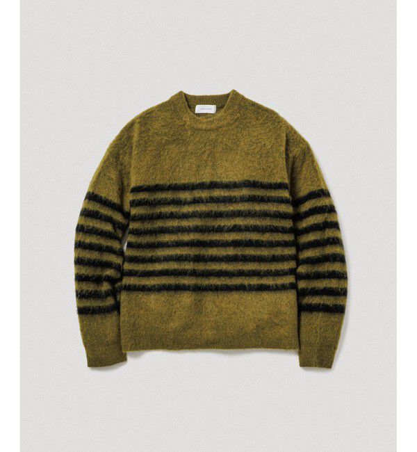 ADAM ET ROPE'「バスクボーダーニット」|ニット・セーター|グリーンサブ(35)