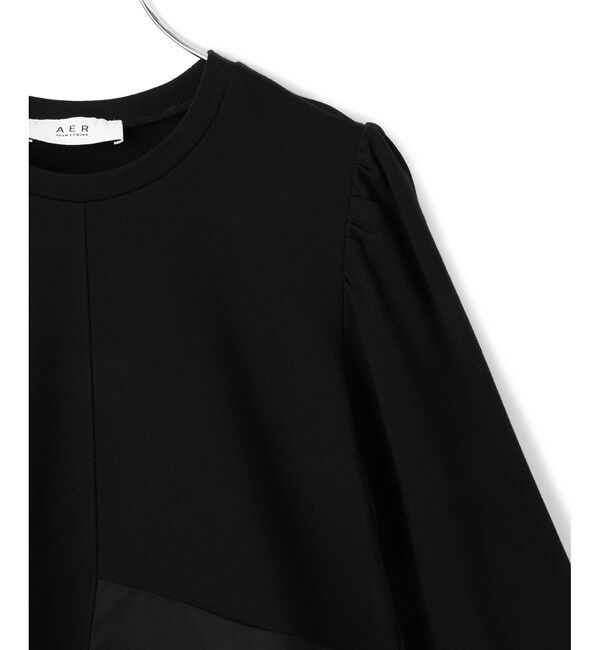 ADAM ET ROPE'「【WEB限定】・【オケージョン】フリルペプラムロングスリーブカットソー」|Tシャツ・カットソー|