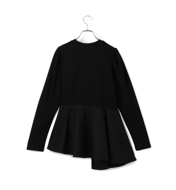 ADAM ET ROPE'「【WEB限定】・【オケージョン】フリルペプラムロングスリーブカットソー」|Tシャツ・カットソー|