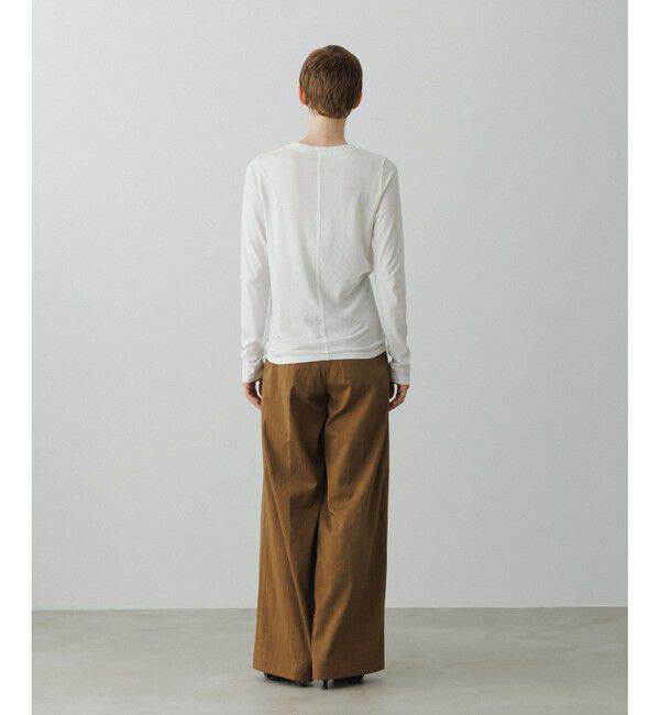 ADAM ET ROPE'「【EMOELLE】サイドシームレスロンT」|Tシャツ・カットソー|