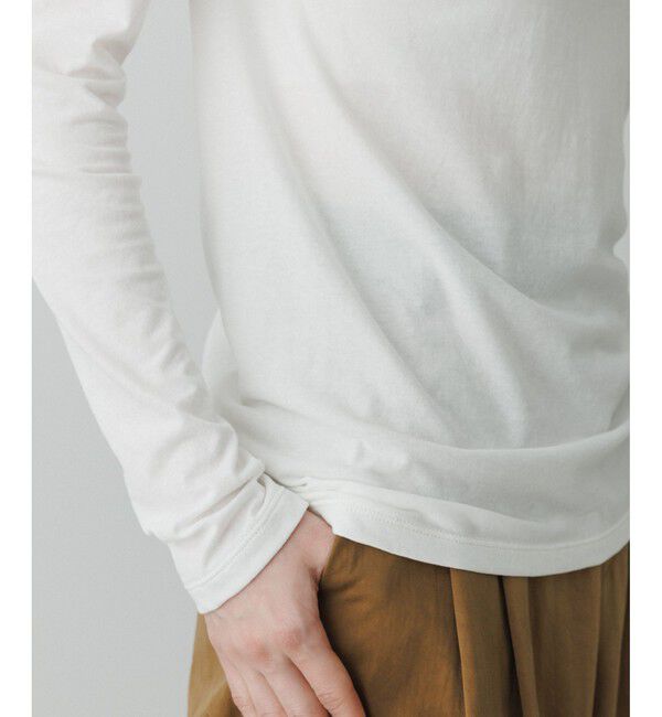 ADAM ET ROPE'「【EMOELLE】サイドシームレスロンT」|Tシャツ・カットソー|