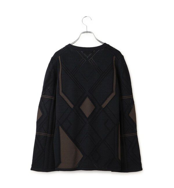 ADAM ET ROPE'「パターンニットカーディガン」|カーディガン|