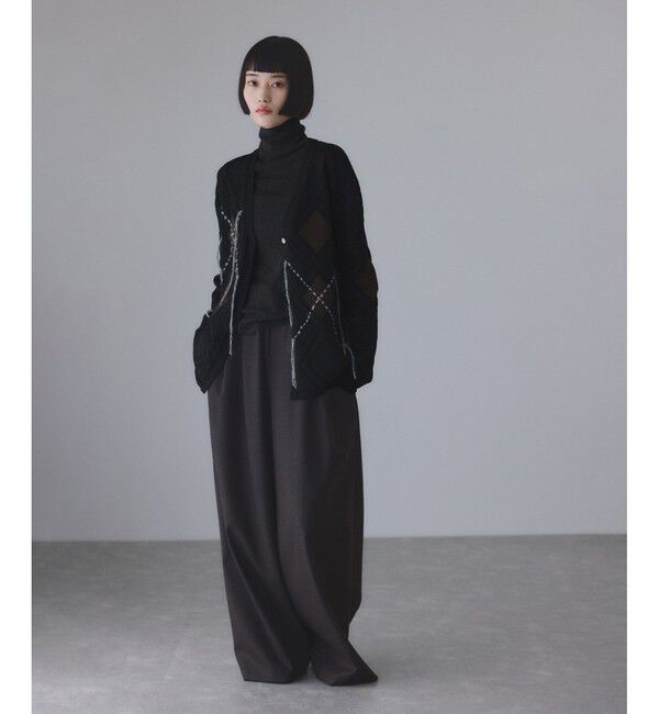 ADAM ET ROPE'「パターンニットカーディガン」|カーディガン|