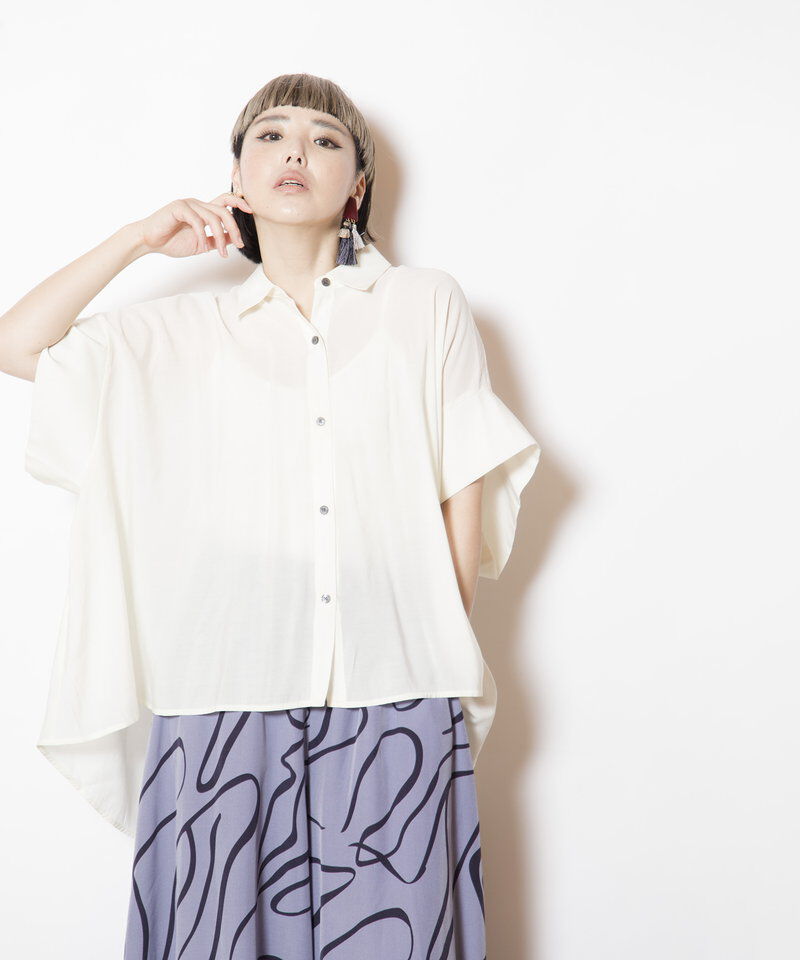  「バックギャザーブラウス」|シャツ・ブラウス|