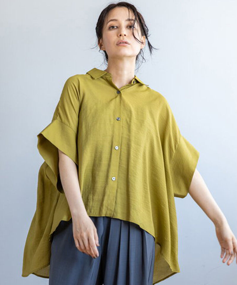  「バックギャザーブラウス」|シャツ・ブラウス|GREEN