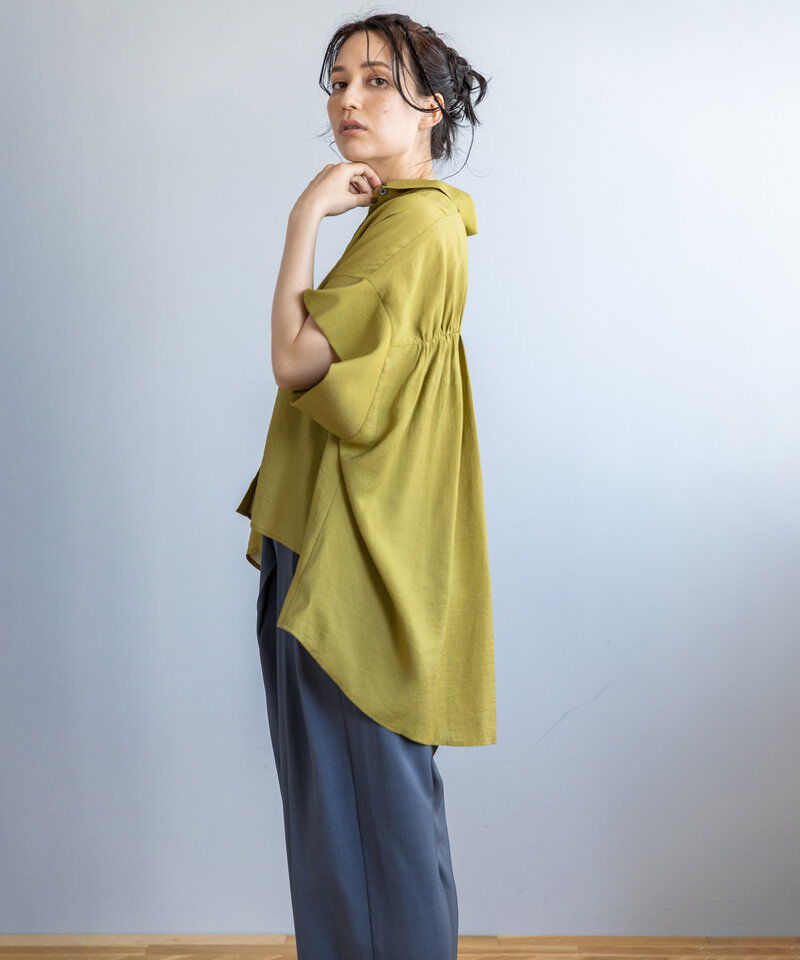  「バックギャザーブラウス」|シャツ・ブラウス|