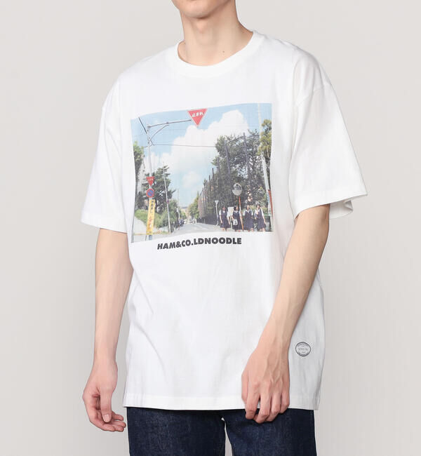  「TANGTANG | 半袖Tシャツ GASATANG HAM&CO.LDNOODLE MEN」|Tシャツ・カットソー|WHITE