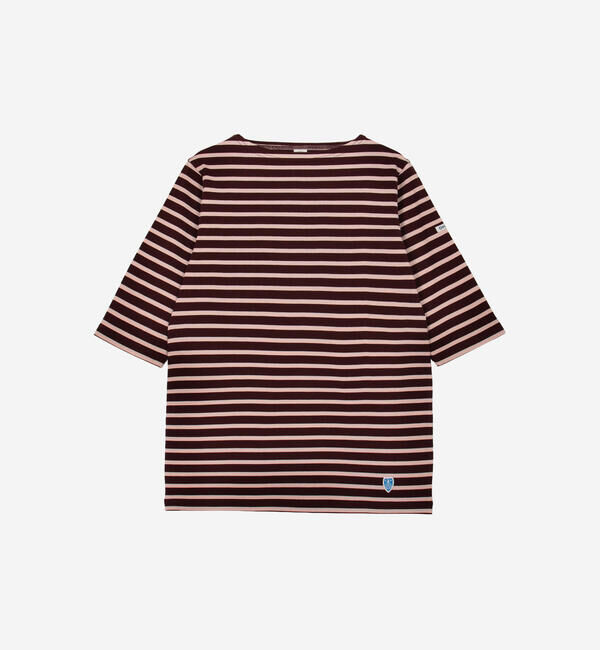 ORCIVAL「ORCIVAL | ジャージー ボートネック5分袖Tシャツ WOMEN」|Tシャツ・カットソー|RED系1