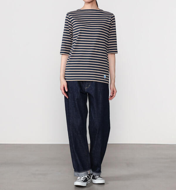 ORCIVAL「ORCIVAL | ジャージー ボートネック5分袖Tシャツ WOMEN」|Tシャツ・カットソー|