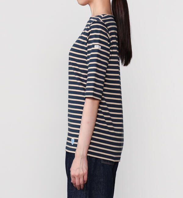 ORCIVAL「ORCIVAL | ジャージー ボートネック5分袖Tシャツ WOMEN」|Tシャツ・カットソー|