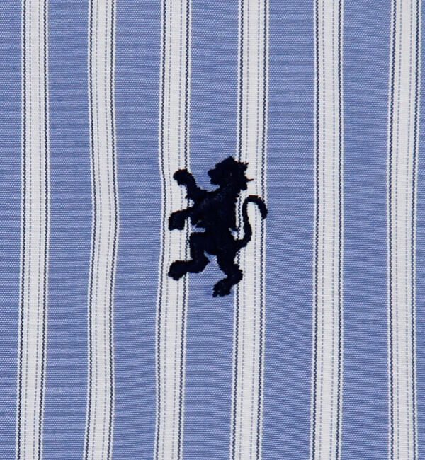 GYMPHLEX「Gymphlex | タイプライター バンドカラー長袖シャツ STRIPE MEN」|シャツ・ブラウス|