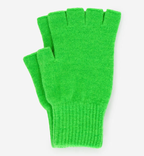  「MACKIE | ラムズウール フィンガーレスグローブ UNISEX」|手袋|GREEN系1