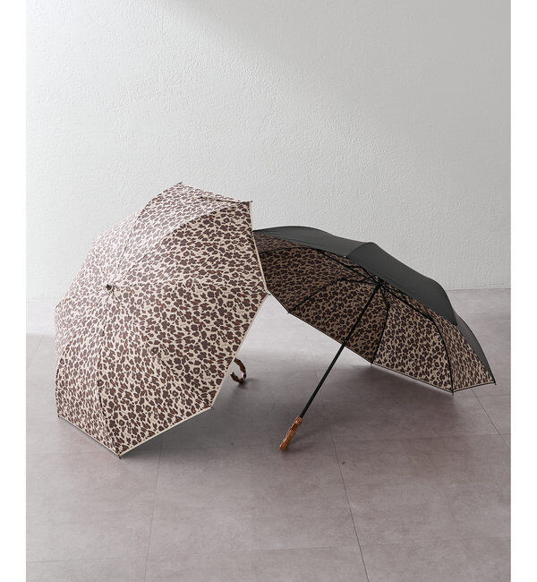  「【晴雨兼用】レオパード楽折り傘」|その他|