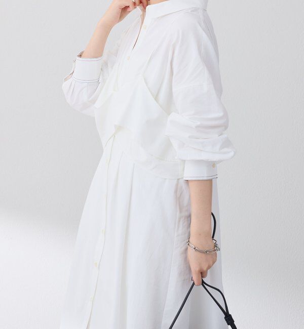  「キャミSETシャツワンピース」|ワンピース|