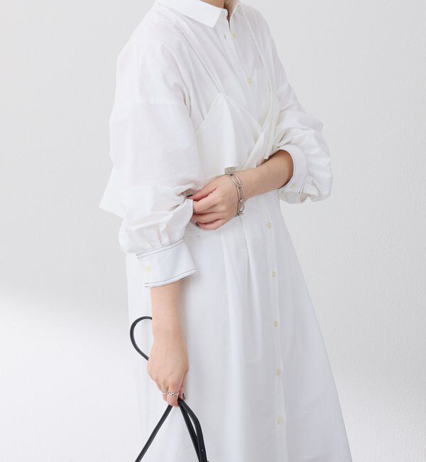  「キャミSETシャツワンピース」|ワンピース|