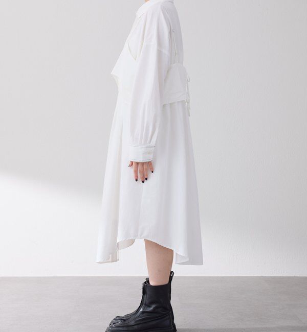  「キャミSETシャツワンピース」|ワンピース|