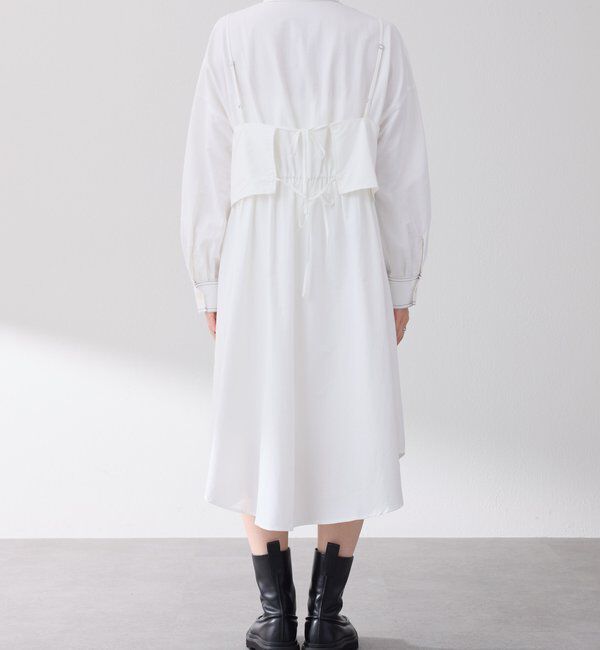  「キャミSETシャツワンピース」|ワンピース|