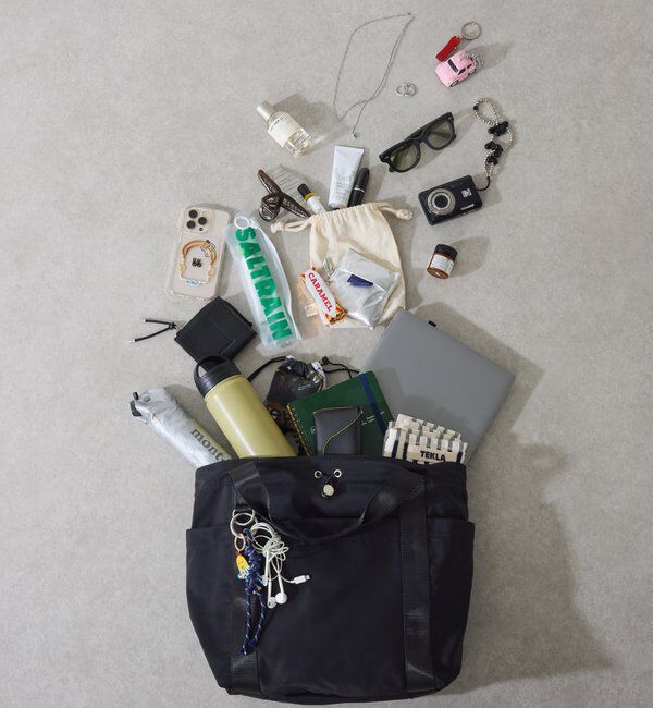  「【強撥水/キャリーオン】撥水10ポケットトートバッグ」|トートバッグ|ブラック