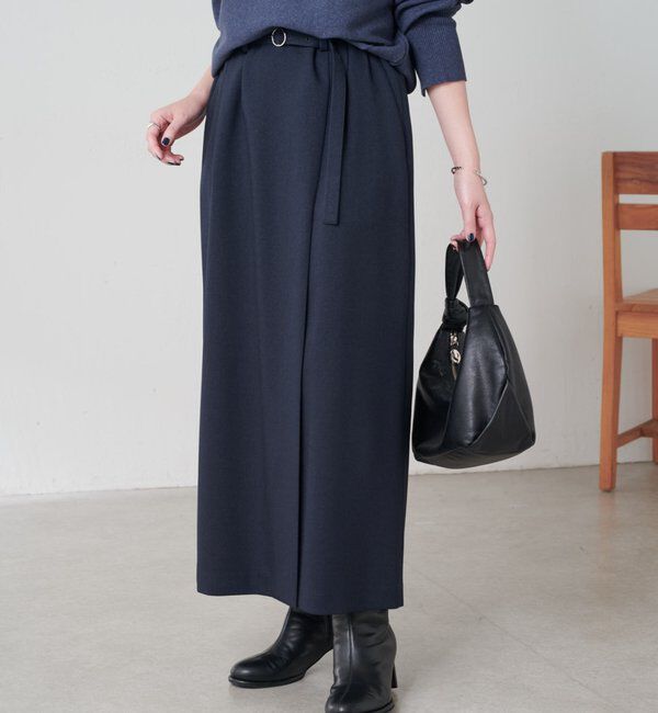  「ウールライクベルテッドスカート」|スカート|